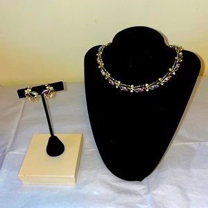 Vintage costume jewelry and clip earrings